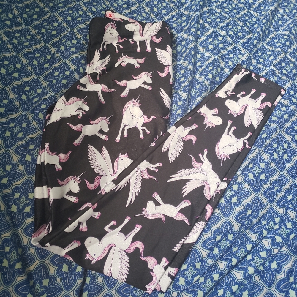 Black Milk Unicorn Black Leggings S